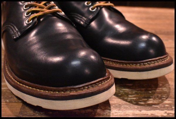 7.5D 良品 12年】レッドウィング 8002 オックスフォード 黒 ブラック