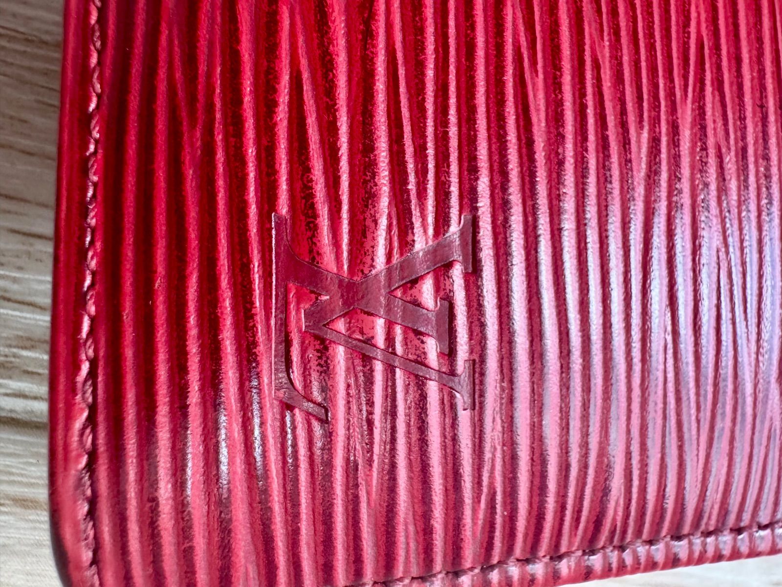 中古】LOEWE アナグラム リピート バーティカルコンパクトウォレット  