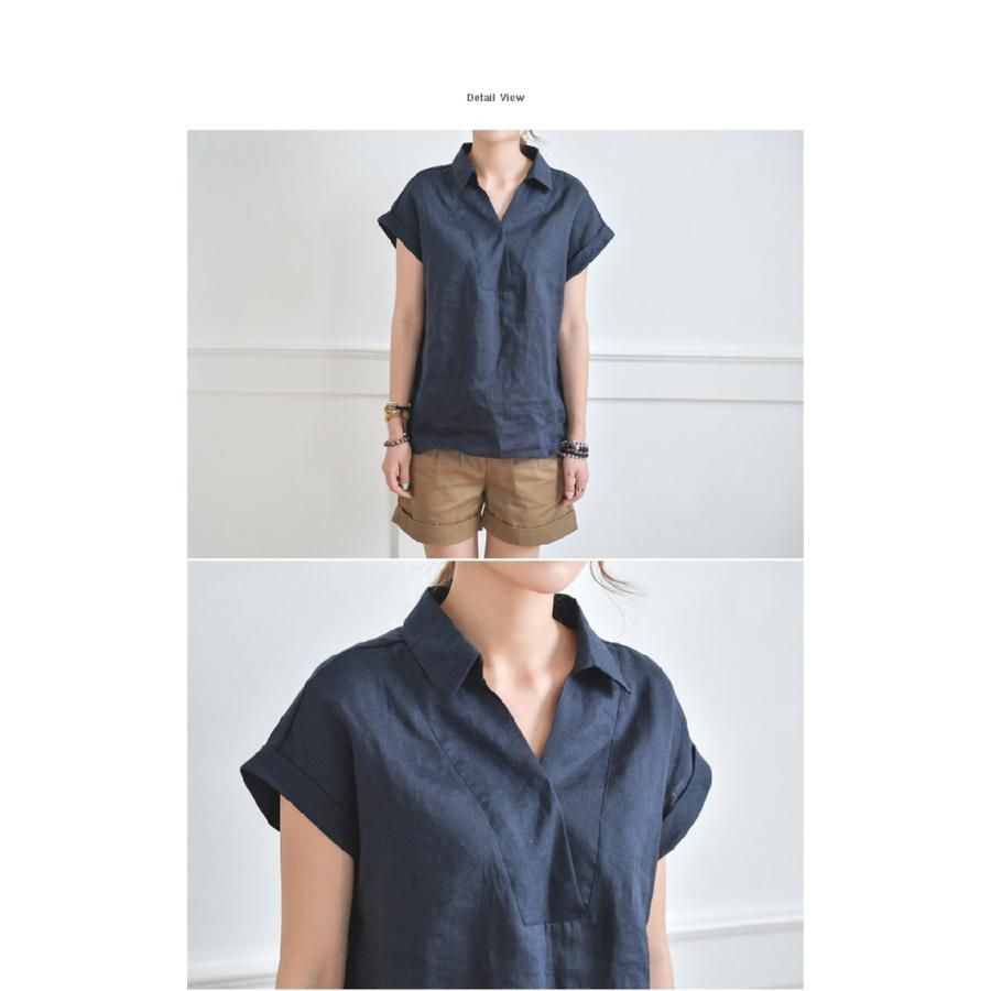 リネンシャツ ブラウス レディース 夏 半袖 リネンブラウス トップス 無地 前開き 綿麻 Tシャツ 無地 シンプル 前後差 カジュアル 体型カバー きれいめ 楽天市場】【短納期】ブラウス シャツ トップス レディース 夏