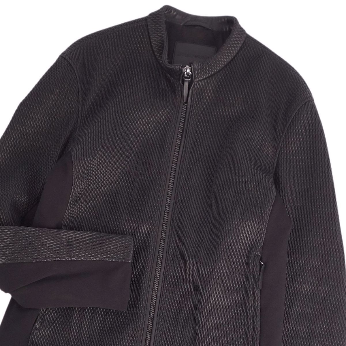 美品 エンポリオアルマーニ EMPORIO ARMANI ジャケット レザージャ 