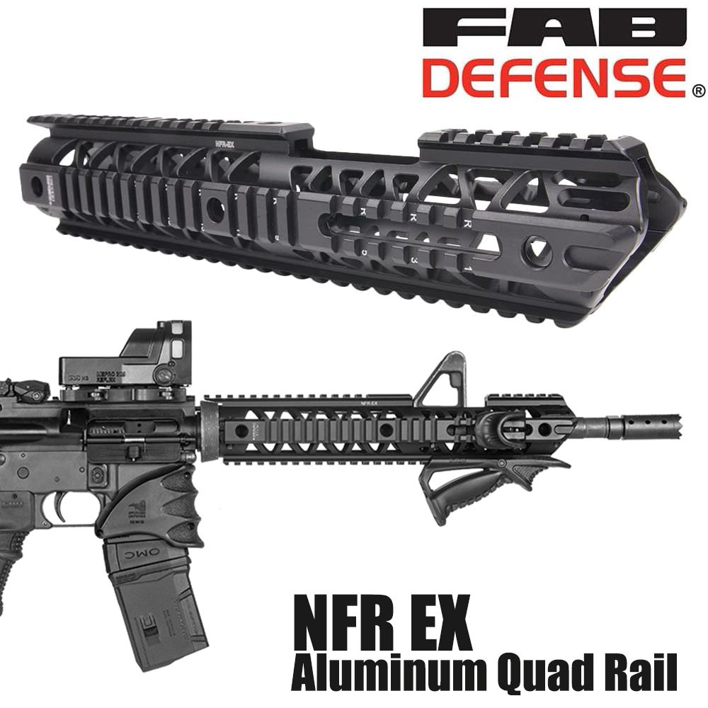 FAB DEFENSE クワッドレールハンドガード AR-15/M4カービン用 NFR EX - メルカリ