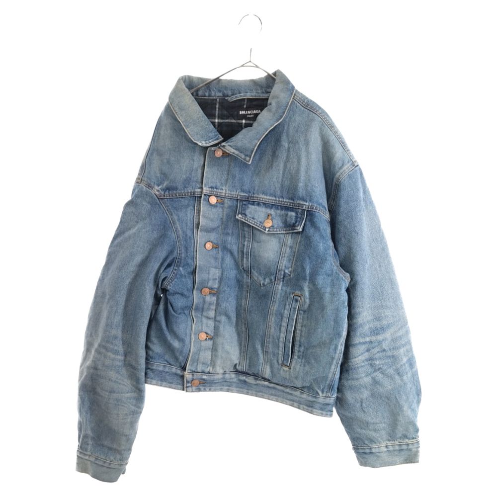 割引購入 BALENCIAGA (バレンシアガ) ASYMMETRICAL DENIM JACKET