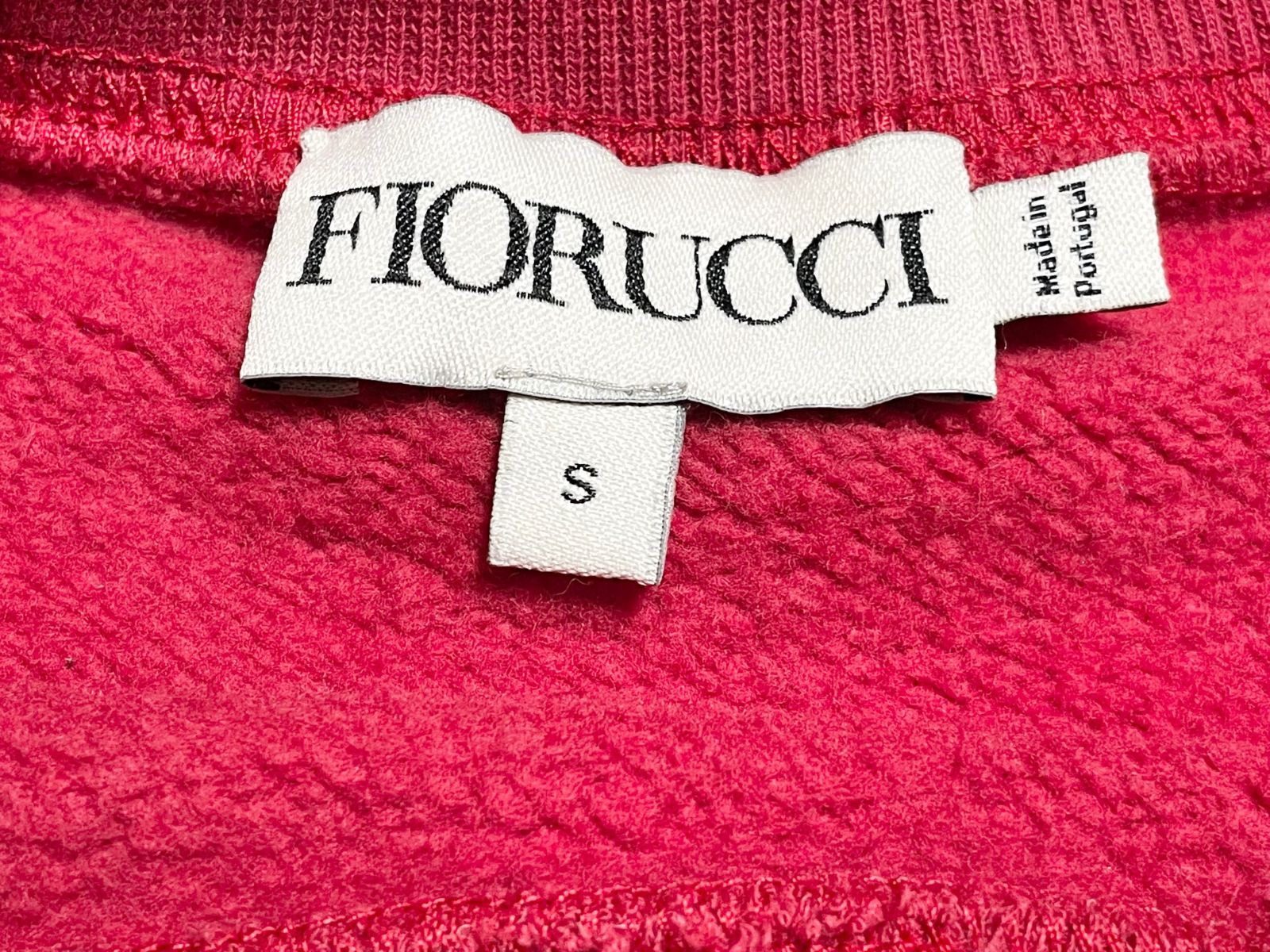 FIORUCCI ツートンスウェットトレーナー レッド×ライトブルー Sサイズ