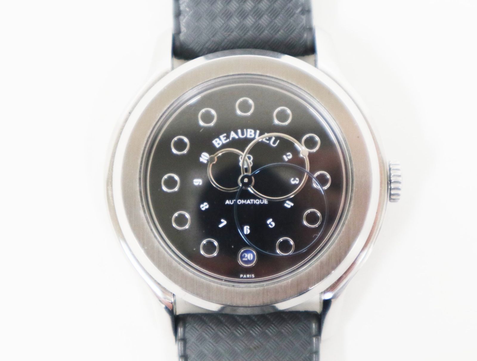 BEAUBLEU ボーブルー ヴィトルーヴ・デイト 自動巻腕時計 黒文字盤