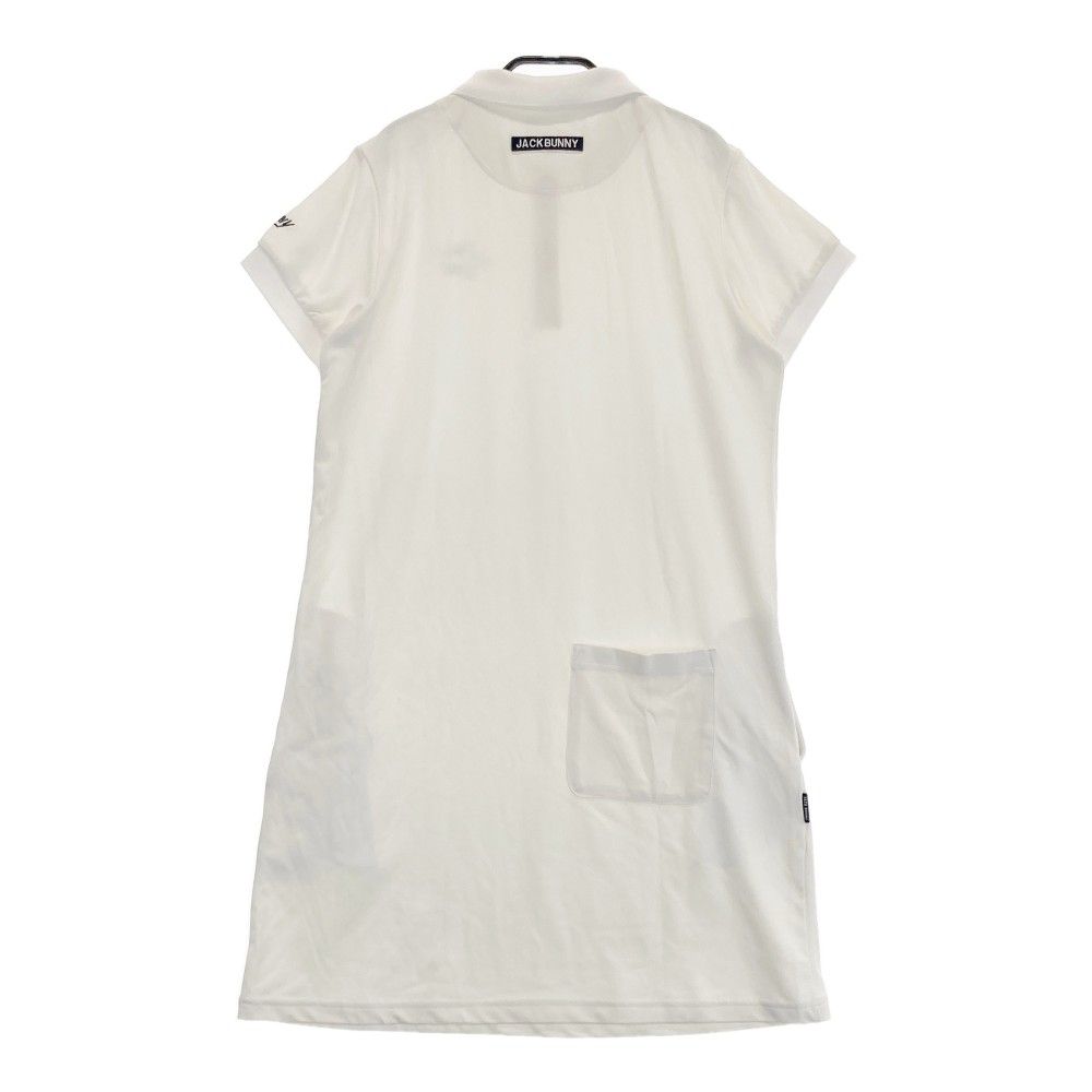サイズ 2 JACK BUNNY ジャックバニー モデル 半袖ポロワンピース ホワイト系 240101245777 ゴルフウェア レディース ストスト