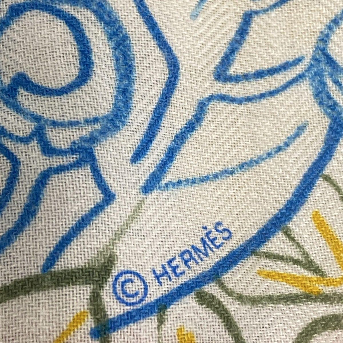 HERMES(エルメス) ストール(ショール)美品 トライアングル ジェアン  