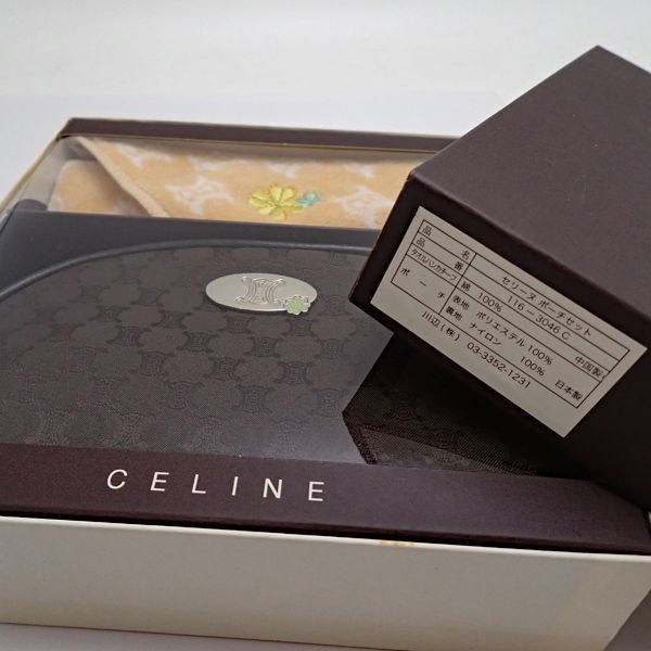 セリーヌ ポーチセット タオルハンカチ 116-3046C CELINE 箱付