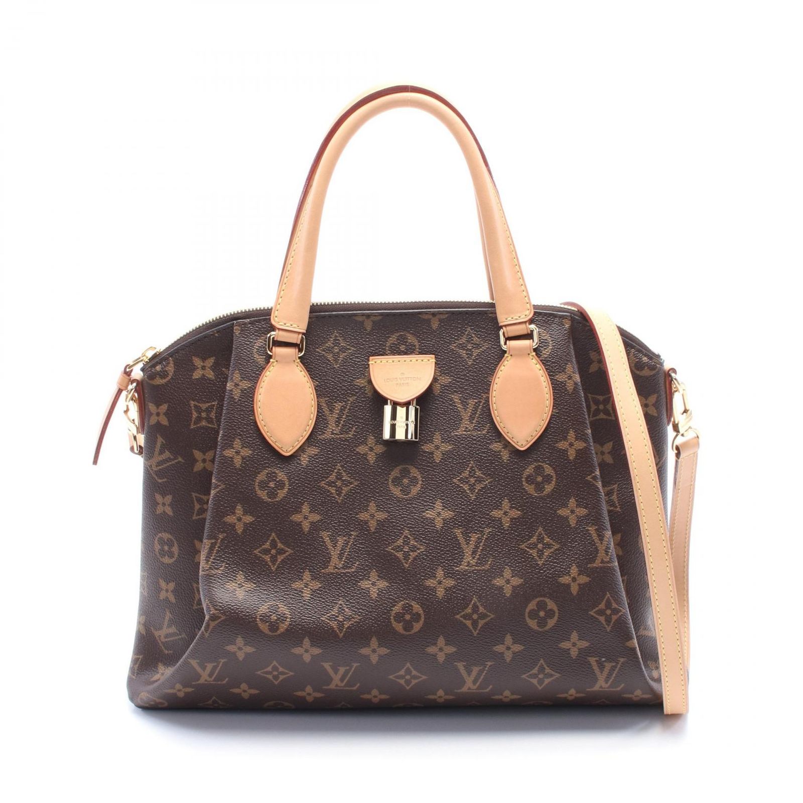 ルイ ヴィトン LOUIS VUITTON ハンドバッグ リボリーMM M44546 PVCコーティングキャンバス レザー リボリーMM レディース Used A