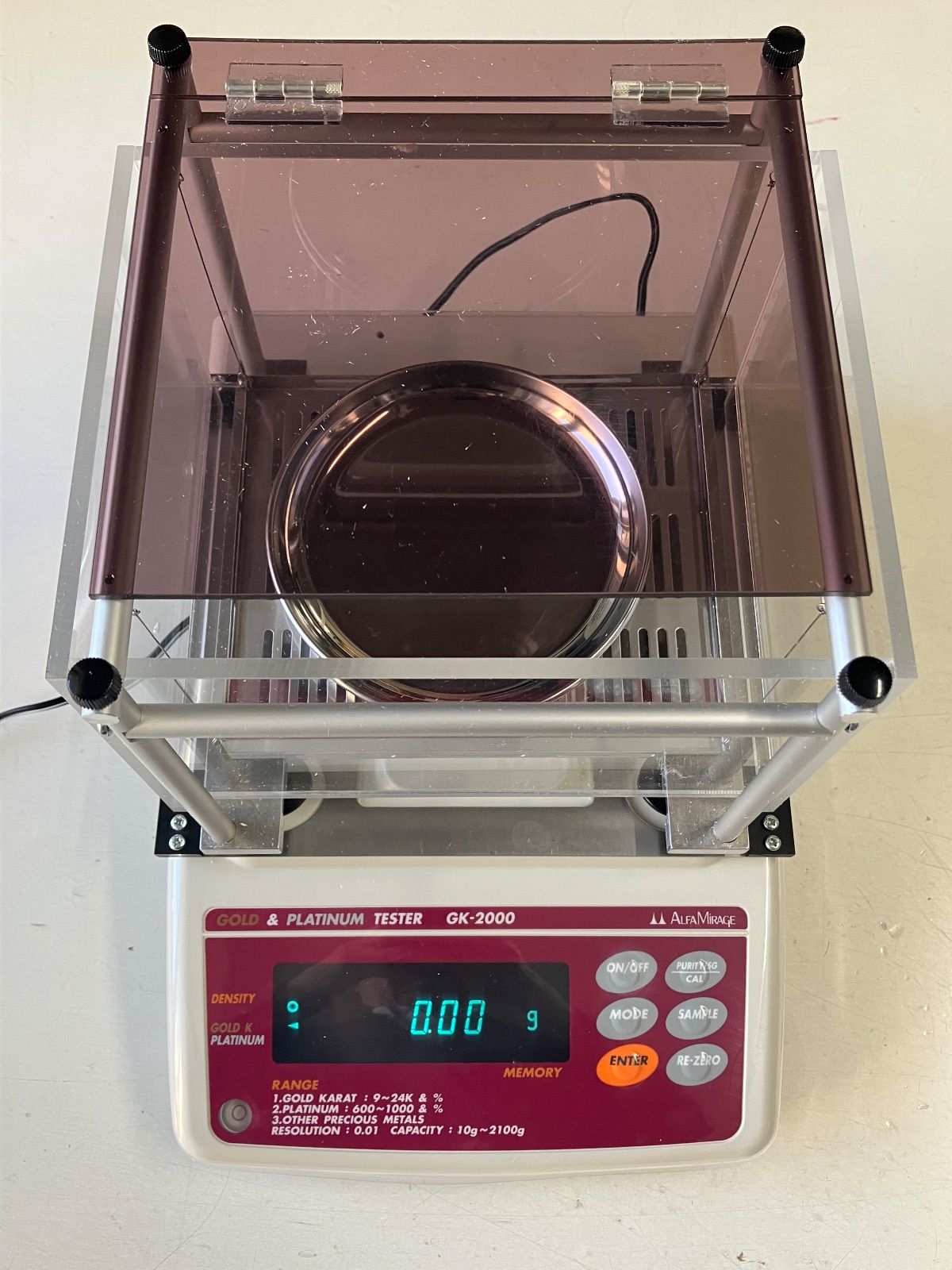 貴金属テスター 比重計 GK-2000 ALFA MIRAGE アルファミラージュ 取扱説明書無し 金判定 純度判定 金 プラチナ買取