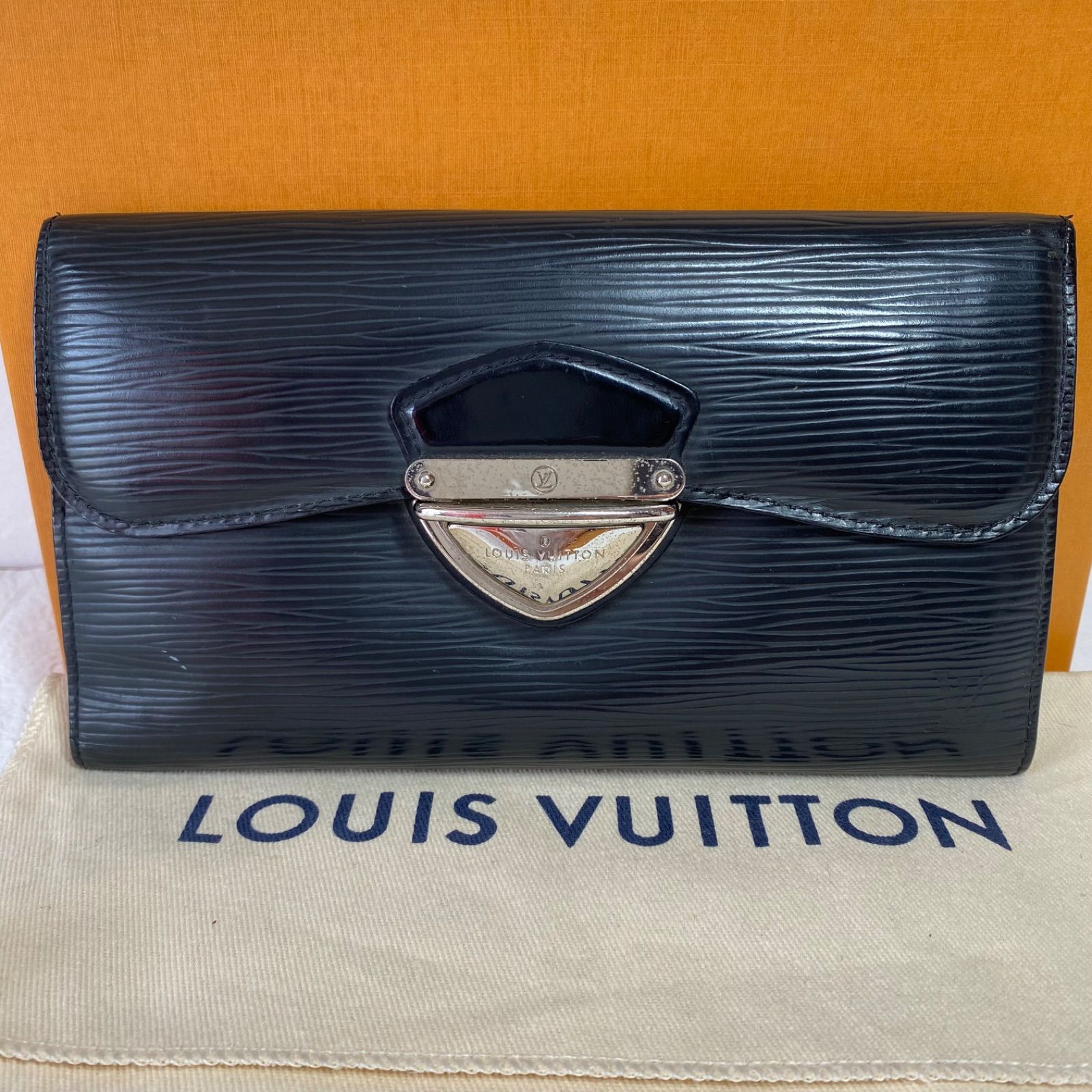 🖤美品🖤LOUIS VUITTON ポルトフォイユウジュニ エピ ブラック黒長財布 シリアルナンバーあり！ ルイヴィトン 2 - メルカリ