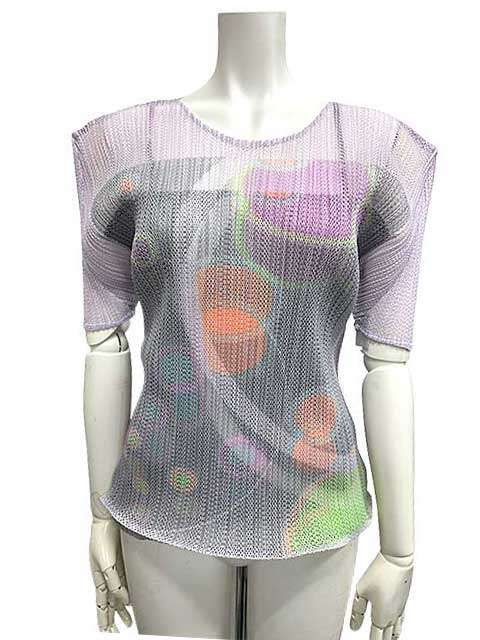 PLEATS PLEASE ISSEY MIYAKE プリーツプリーズイッセイミヤケ 半袖トップス 4サイズ 11号 Lサイズ＿S08＿セルモアから ＿s-0417-r08