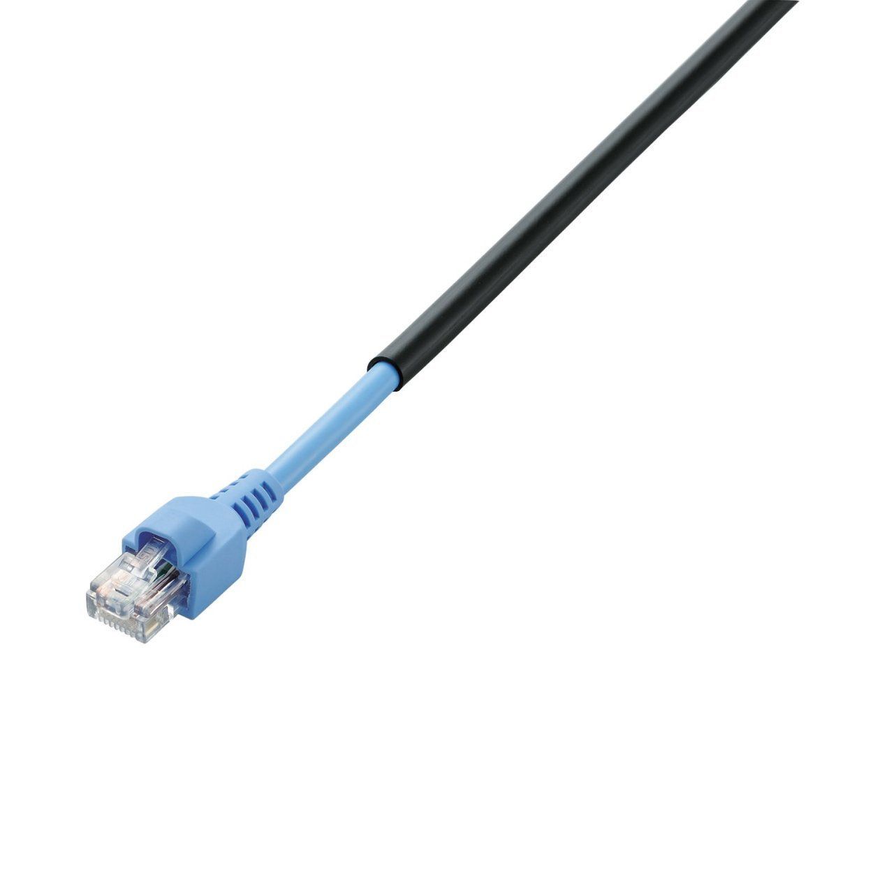 Size 10m_Style LANケーブル単品 エレコム LANケーブル 10m 爪折れ防止保護カバー 屋外対応 CAT5e ブラック LD-VAPFR|BK10