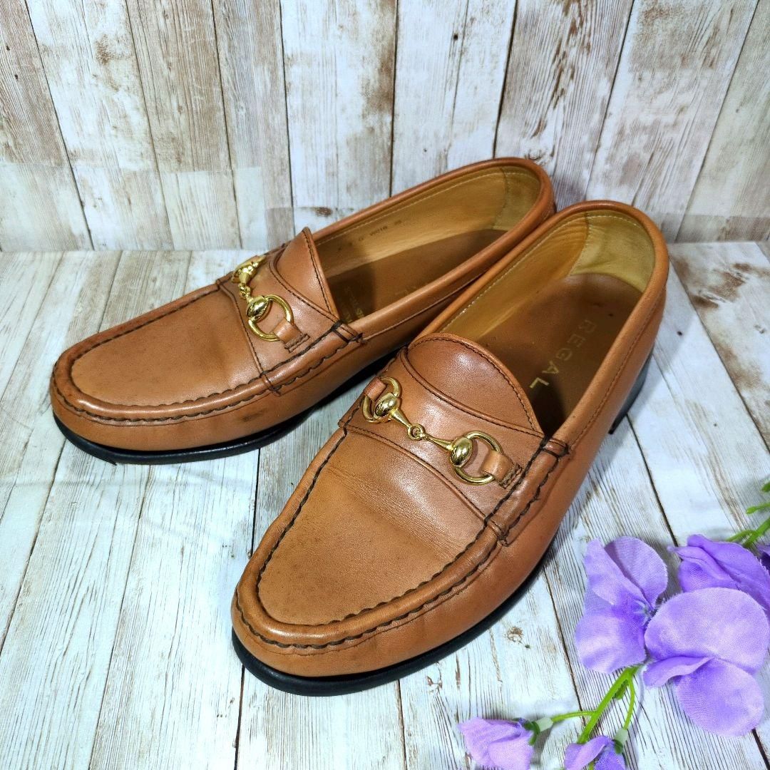 REGAL リーガル ビットローファー W01B ドレスシューズ メンズ革靴 ライトブラウン 茶色 25cm