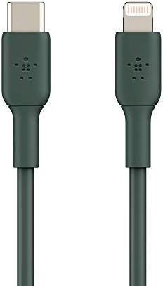 Belkin USB-C - Lightningケーブル iPhone高速充電ケーブル iPhone 14 13 12以前用 Boost Charge MFi認証 iPhone USB-Cケーブル ミッドナイトグリーン 1m C