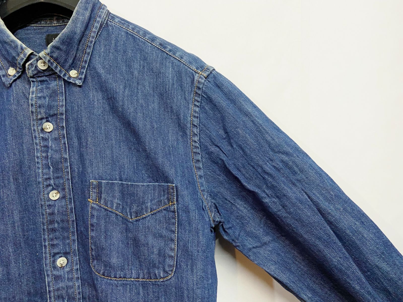 J.CREW｜ジェイクルー デニム ボタンダウン 長袖シャツ - メルカリ