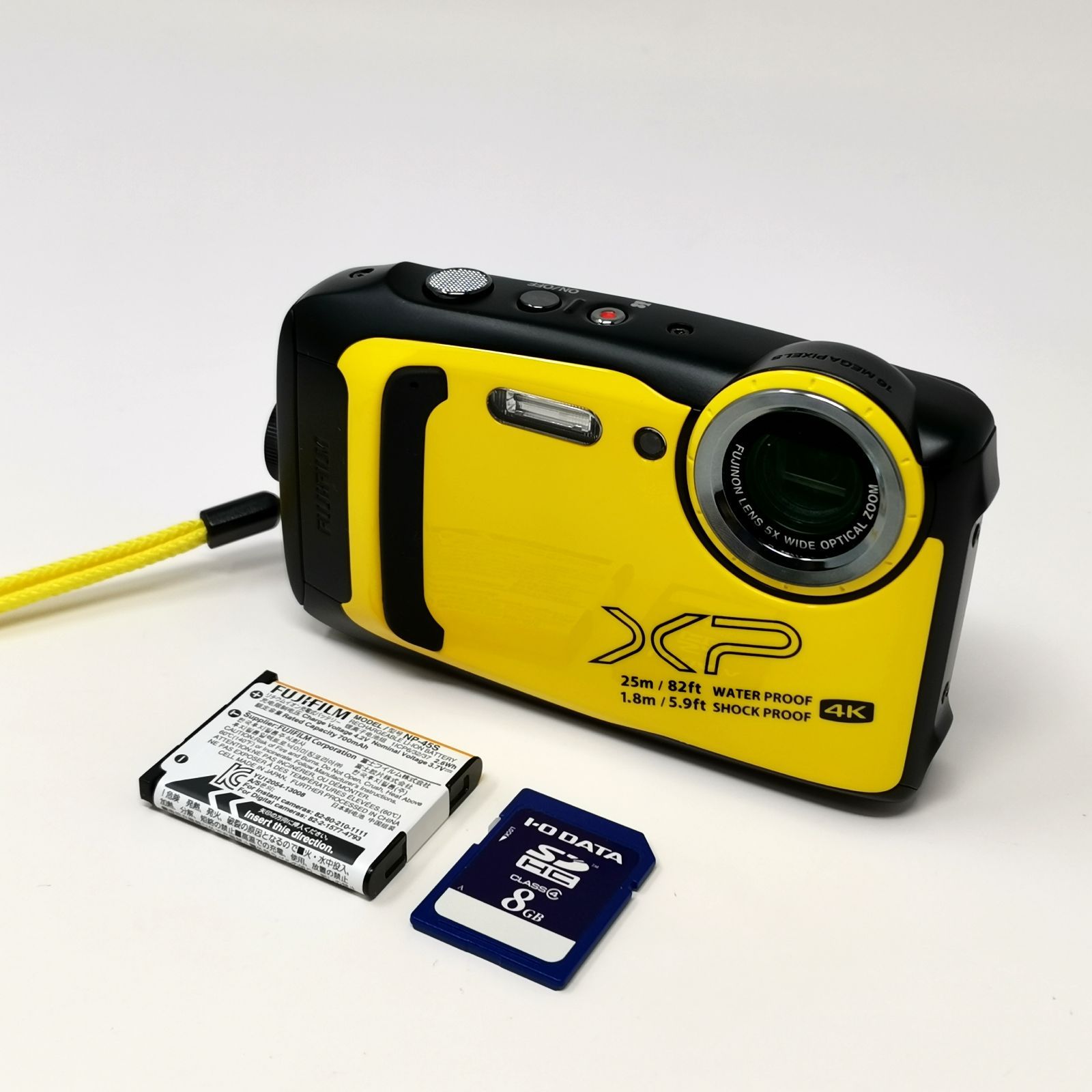 フジフィルム FinePix XP 140 イエロー ブラック デジカメ 動作確認 