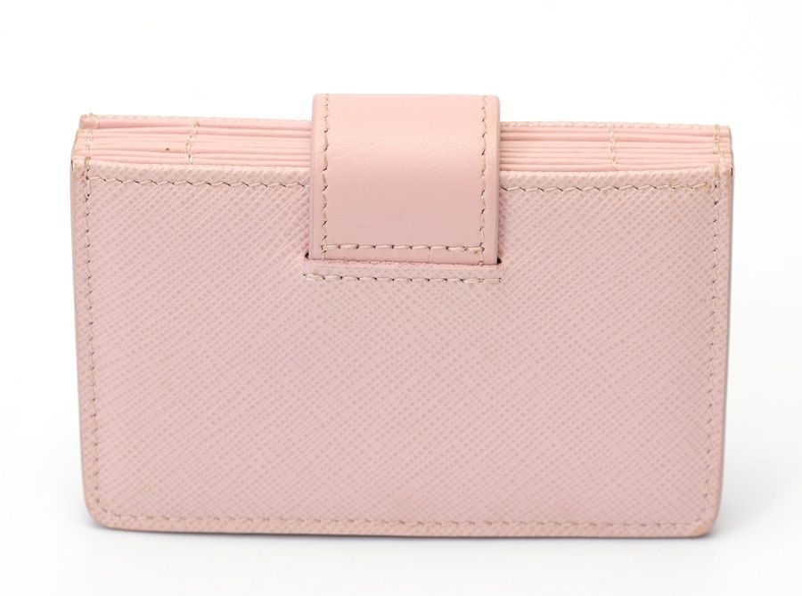 プラダ PRADA アコーディオン カード ホルダー カード ケース 1MC211 サフィアーノレザー ピンク 商品番号 S-159269