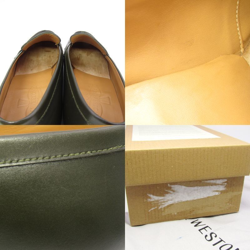  J M WESTON ジェイエムウエストン 6 5 C シグニチャーローファー 180 ペニーローファー レザーソール ハンターグリーン ブーツ 革靴 靴