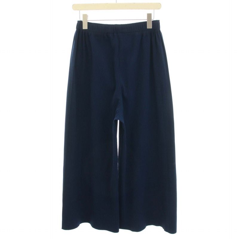 イッセイミヤケ PLEATS PLEASE パンツ 紺色