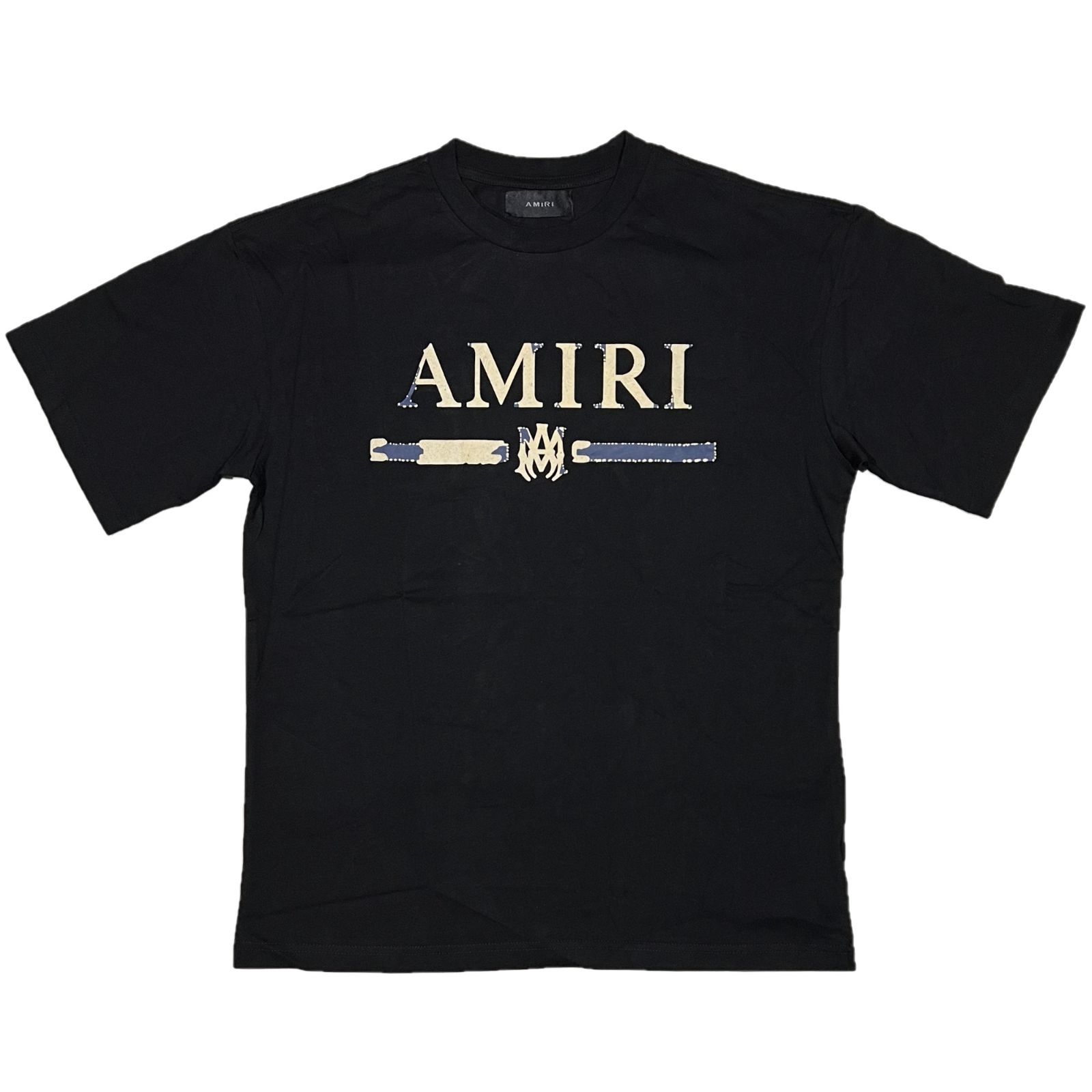 AMIRI アミリ M.A. Bar Appliqué Tシャツ ブラック L23cm肩幅