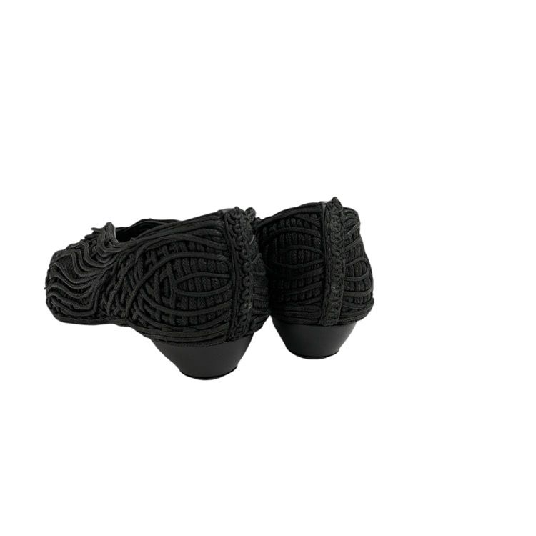 mame kurogouchi コード刺繍パンプス 黒 24.5 Cording