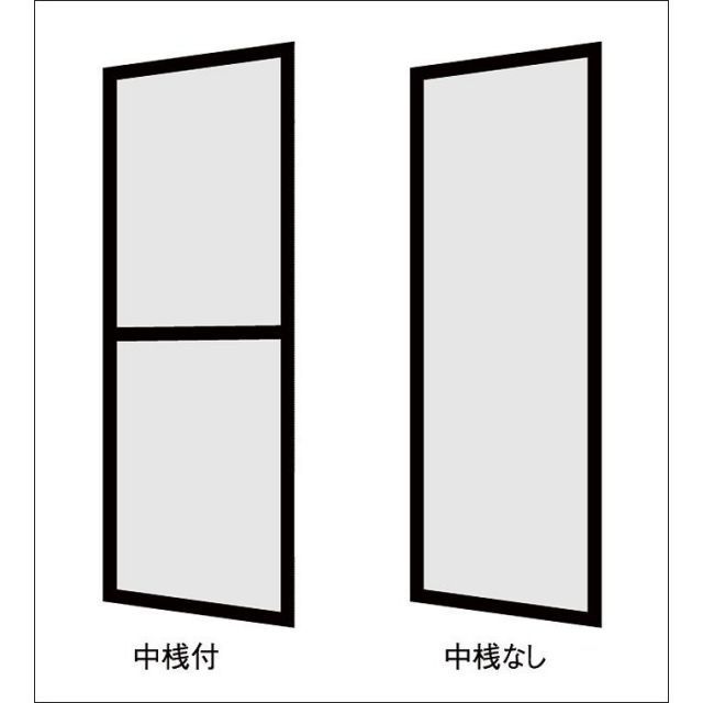 TS網戸 アトモスII 引違い 2枚建て 半外付型 15020用 Aw：