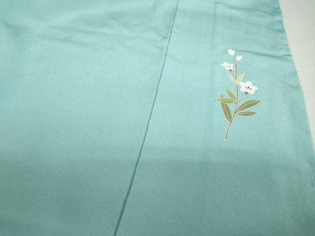 平和屋着物○訪問着 友禅 作家物 草花文 暈し染め 仮絵羽 正絹 逸品 未