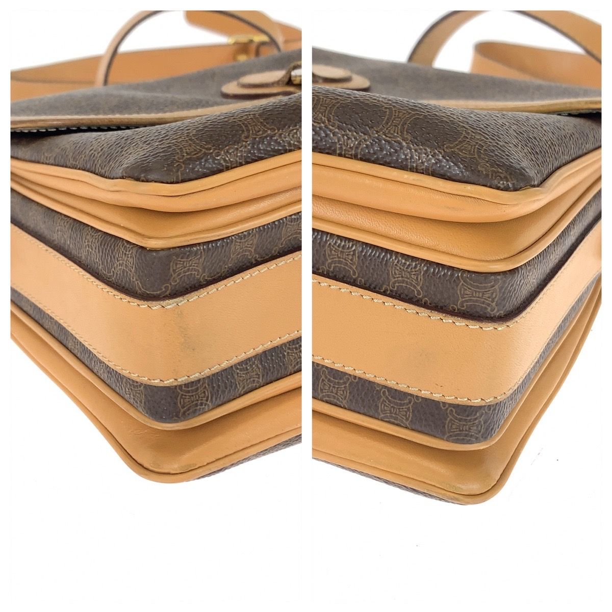 美品 CELINE セリーヌ ヴィンテージ マカダム柄 ブラウン