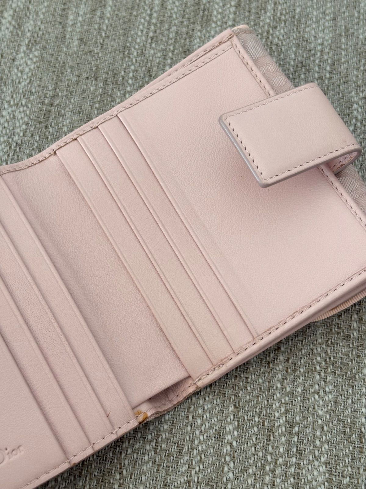 クリスチャンディオール　二つ折り財布　トロッター　キャンバス　ピンク 楽天市場】ディオール トロッター 二つ折り財布 ピンク Christian Dior