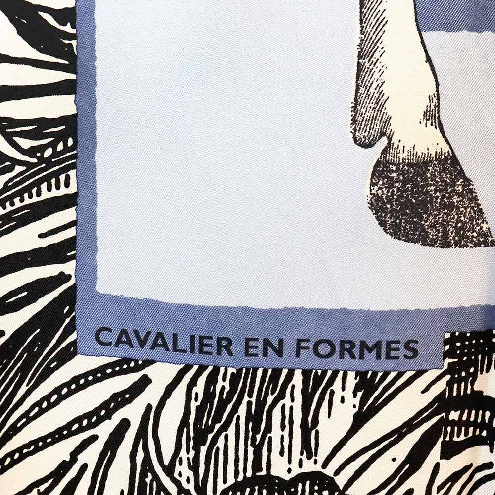 エルメス カレ 90 カヴァリエ アン フォルム Cavalier en Formes