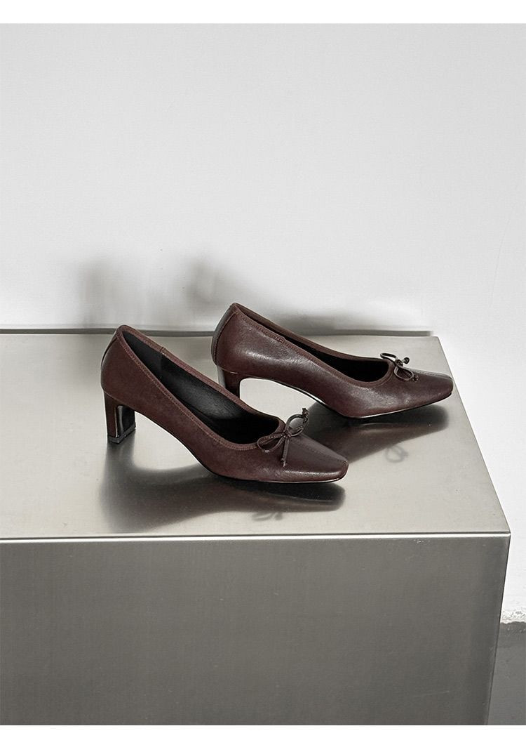 STELLA McCARTNEY パンプス 本革 チェーン ベージュ 2307T