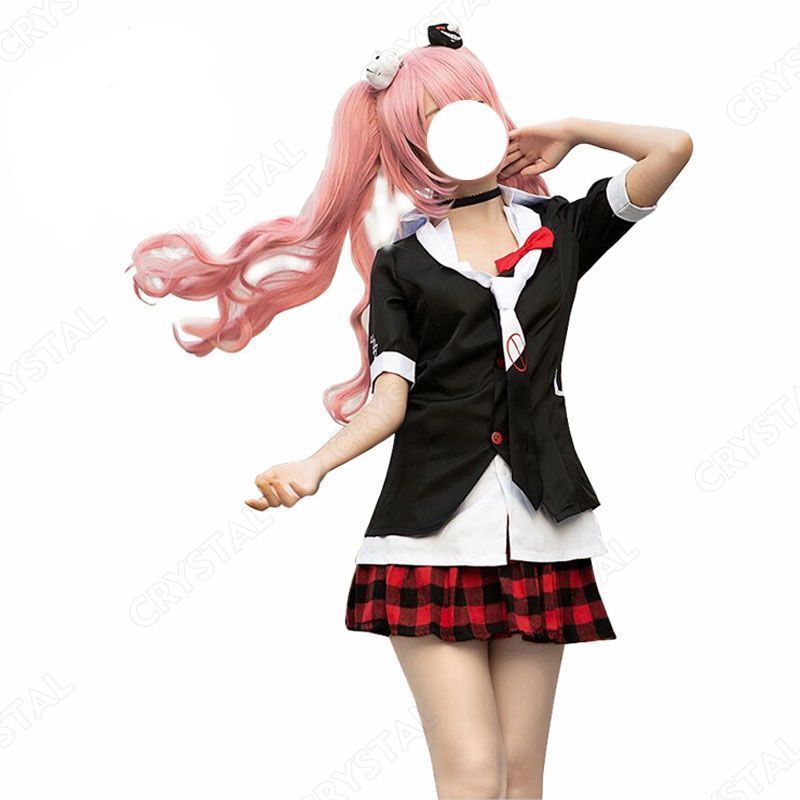 江ノ島盾子 コスプレ ダンガンロンパ コスチューム 希望の学?と?望の高校生 コスプレ衣装 ダンガンロンパ コスプレ 学生服 お嬢さま ワンピース