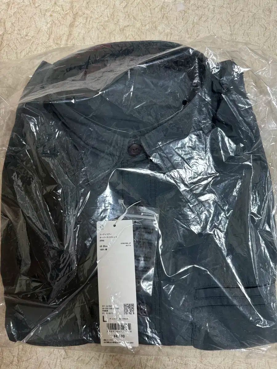 【雷市場（ポンジャン）商品韓国直送】UNIQLO(ユニクロ) u ユーティリティー オーバーサイズ シャツ 青