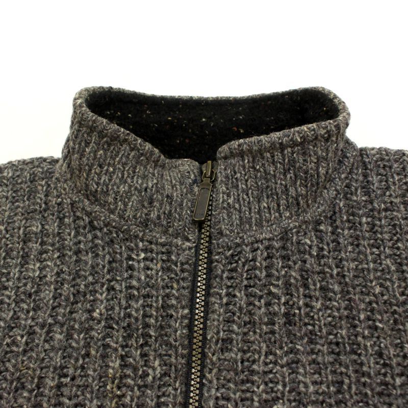 80s USA製 vintage REI エルボーパッチ ハーフジップ ニットセーター