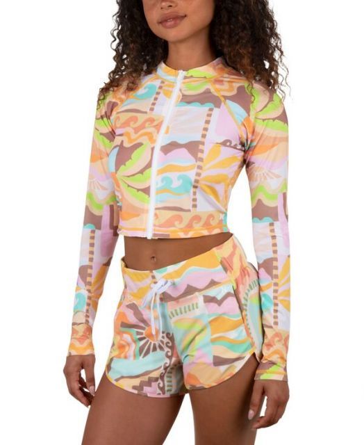 ハーレー レディース ハーフパンツ ショーツ ボトムス Juniors Vacay Dreams Board Shorts Sour Apple