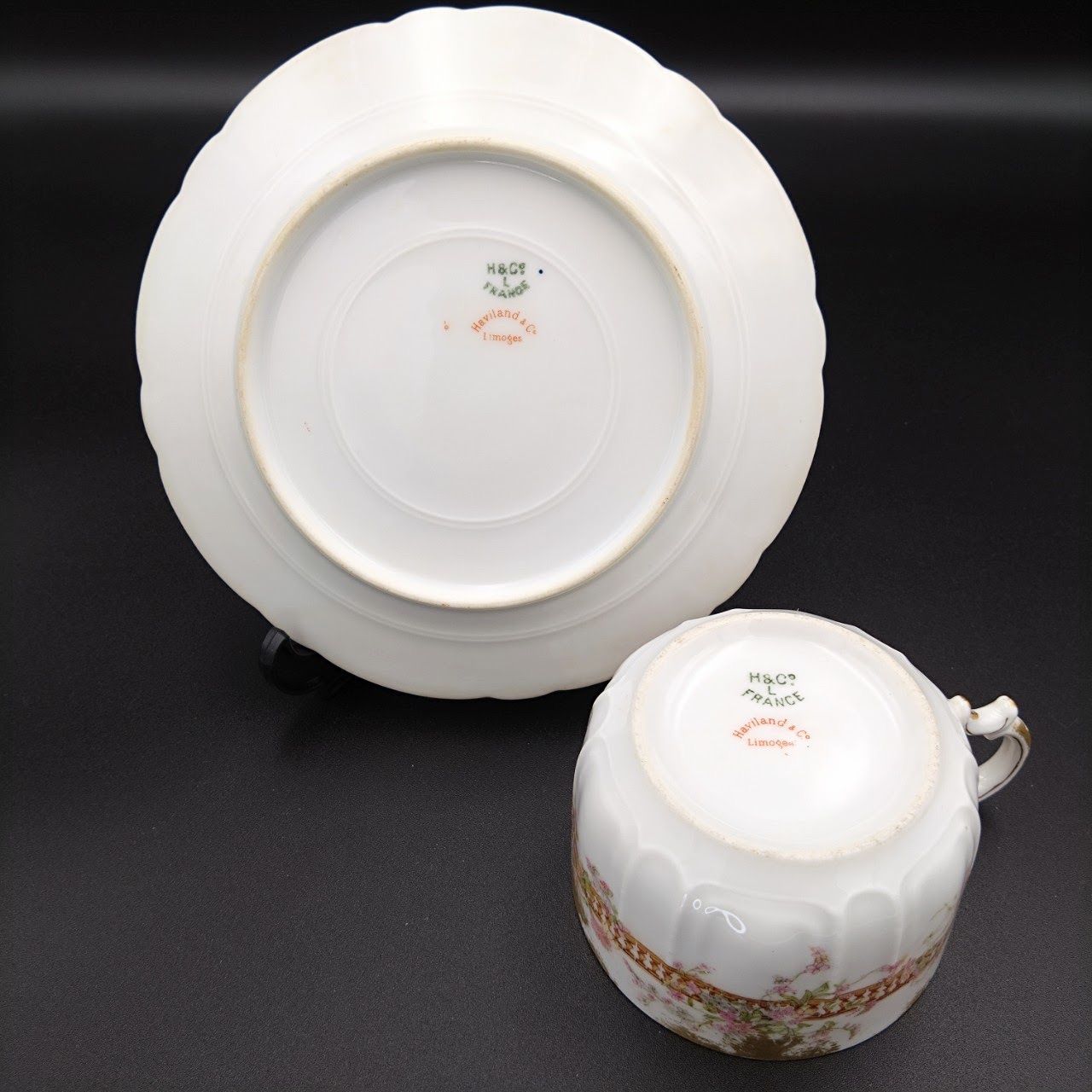 古伊万里美濃太白菊半筒猪口御深井江戸時代A