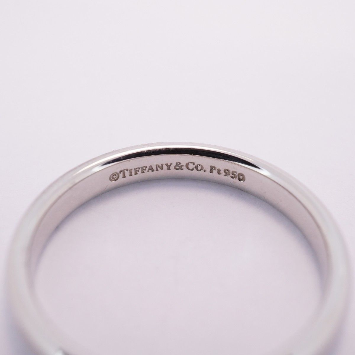5jeb0377】ティファニー リング ウェディングバンド Pt950 プラチナ  