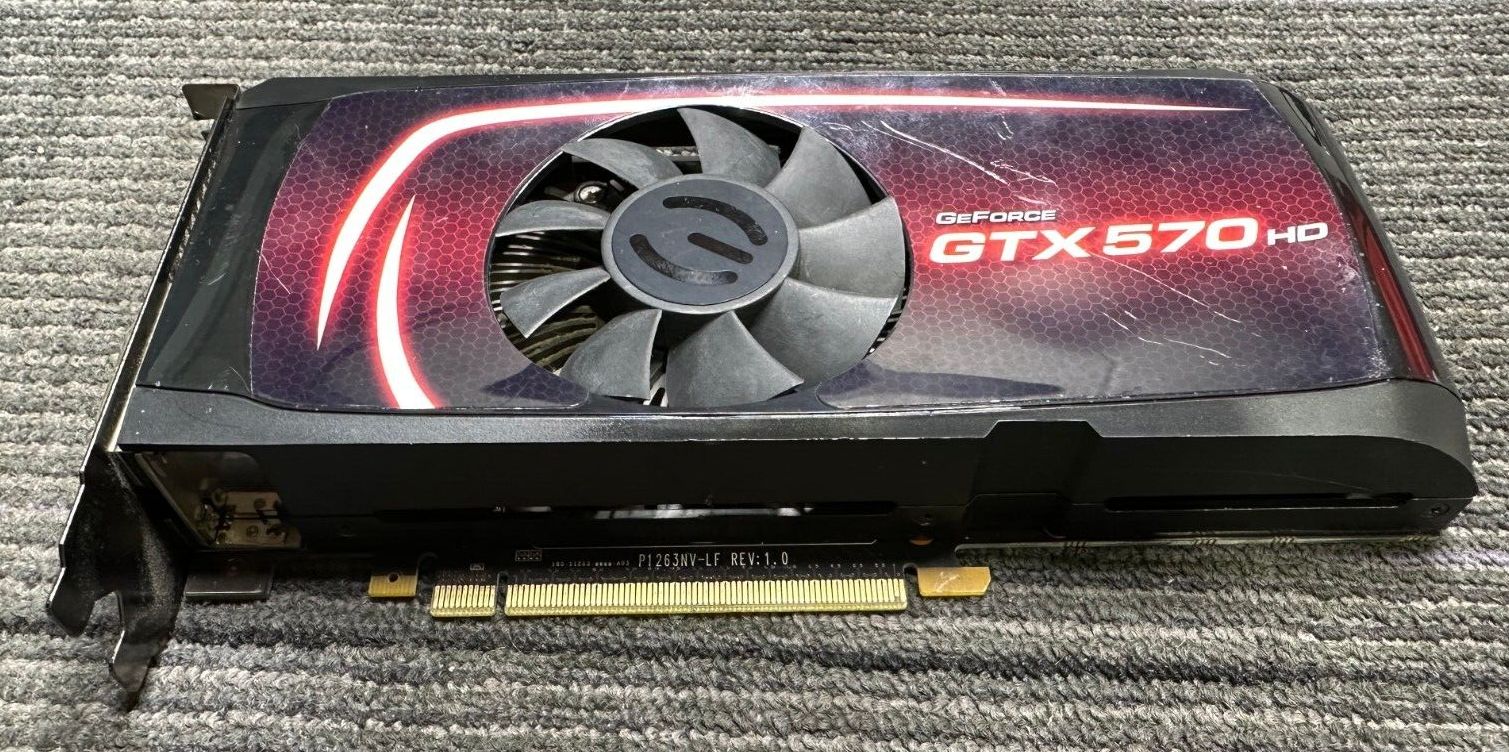 EVGA NVIDIA Gece GTX 570 HD SC 1 GB GDDR5 PCI 2.0 x16 ビデオ 