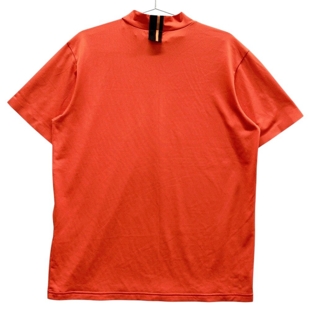 サイズ 6 PGG PEARLY GATES パーリーゲイツ モックネック 半袖Tシャツ オレンジ系 240101403104 ゴルフウェア メンズ ストスト