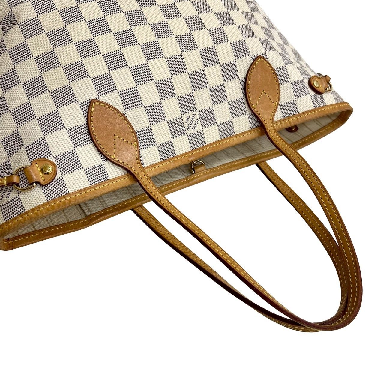 極 美品 LOUIS VUITTON ルイヴィトン ネヴァーフル PM ダミエ アズール