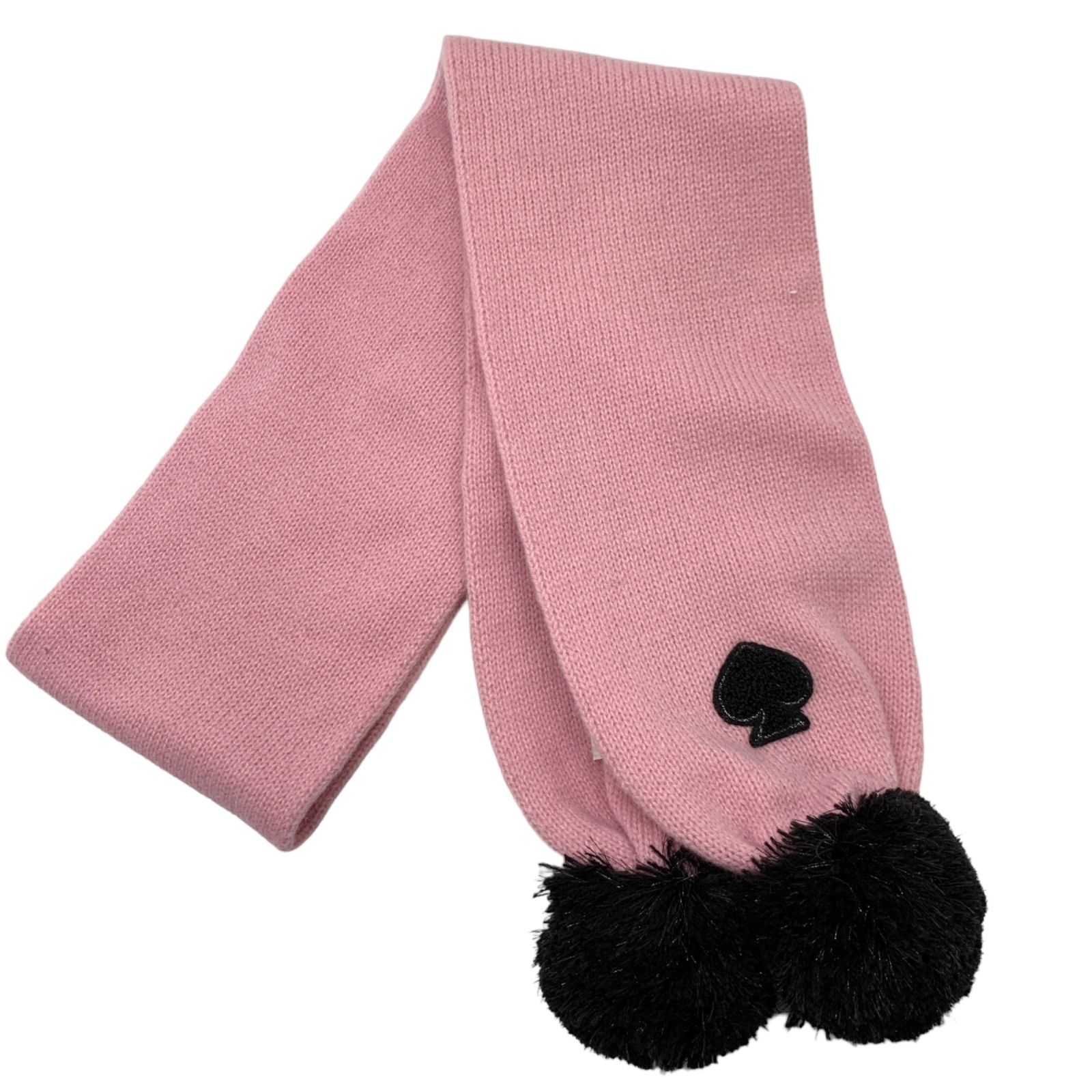 kate spade トランプスペード柄マフラー kate spade トランプスペード柄マフラー