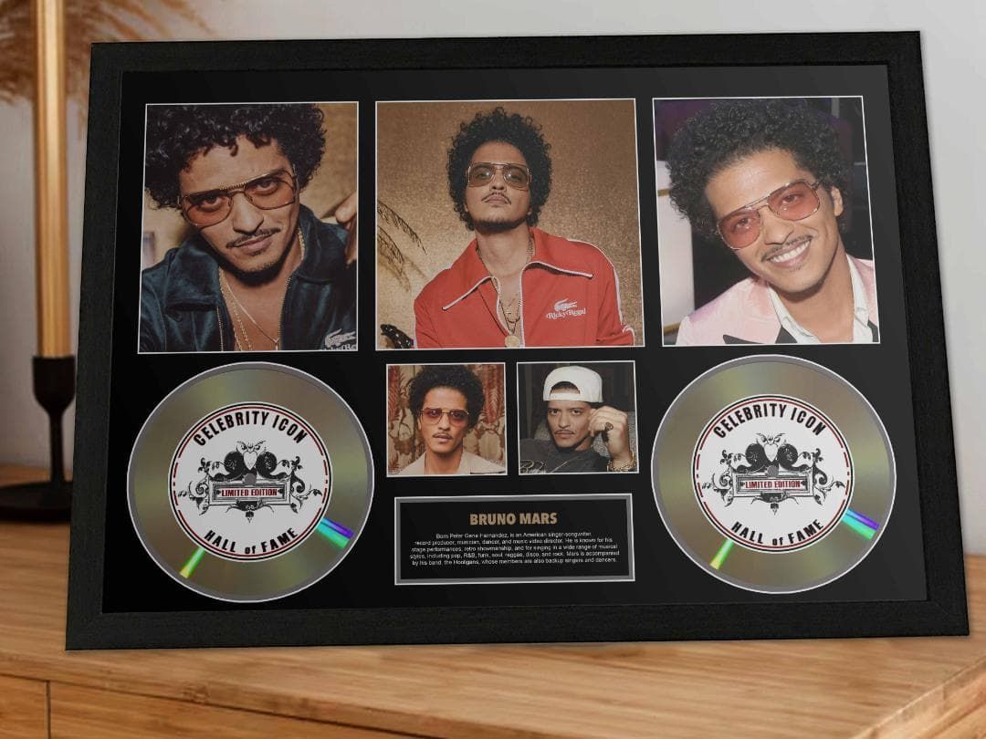 ブルーノ マーズ セレブリティー アイコンフレーム 証明書付き-1