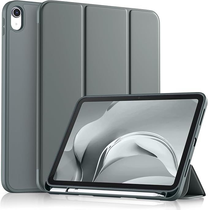 【在庫処分】Maledan 対応iPad 10世代 ケース 2022モデル 10.9インチ対応iPad ケース 三つ折りスタンド ペンシル収納ホルダー付き 対応iPad 第10世代 カバー 軽薄 軽量 オートスリープ機能対応 対応iPa