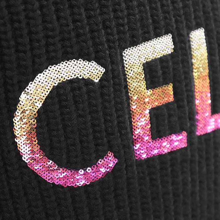 未使用】CELINE PARIS セリーヌ パリ パーカー ニット ロゴ  