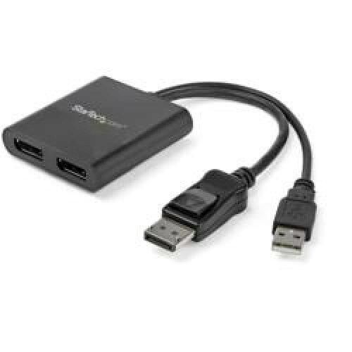 2営業日で発送 スターテック ディスプレイアダプター DISPLAYPORT 1.2-2X DP 4K30HZ WINDOWSのみ