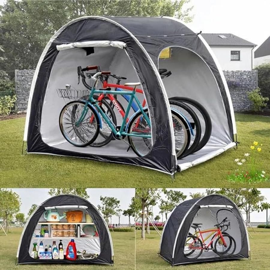 自転車 テント サイクルハウス 2ドア 自転車 収納 屋外 自転車置き場 自転車 ガレージ 物置 バイクガレージ 自転車 車庫 サイクルパーキング 自転車小屋 日焼け