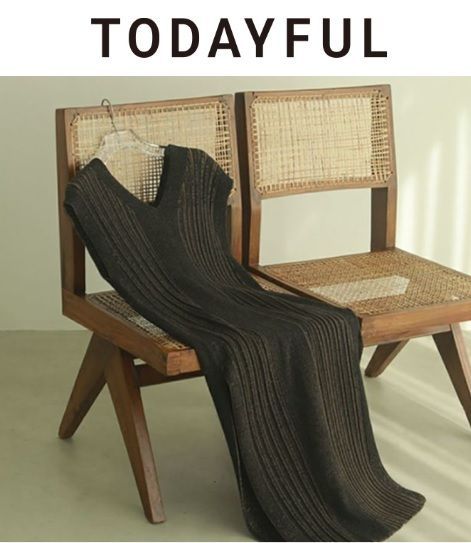 todayful トゥデイフル Randomrib Knit Dress