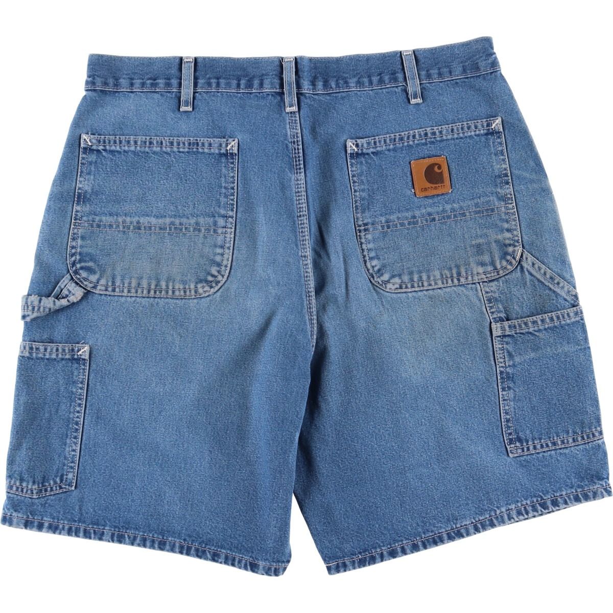 古着 00's カーハート デニム ヒッコリー ショートパンツ 古着 00年代 カーハート Carhartt デニムペインターショーツ