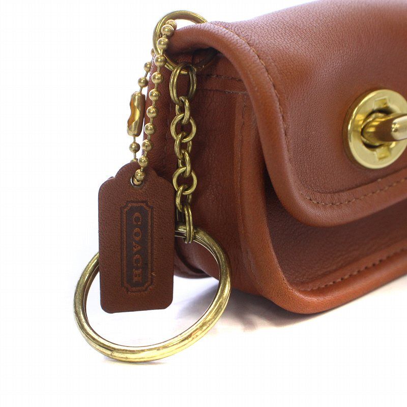 コーチ COACH オールドコーチ コインケース ミニポーチ キーリング付き 