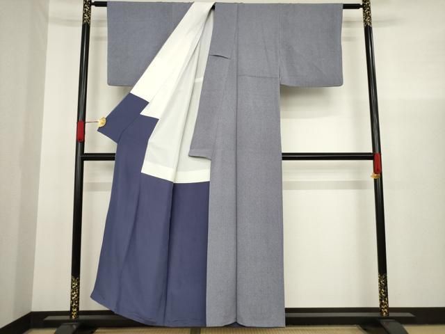 平和屋着物○江戸小紋 彫士：住田双光・染士：服部光擴 縦分銅 正絹